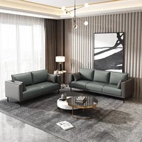 PU Leather Waterproof Sofa Seat Covers Pure Colour Sofa Cushion Slipcovers Protector for Living Room Office Sofa Cover Removable 2