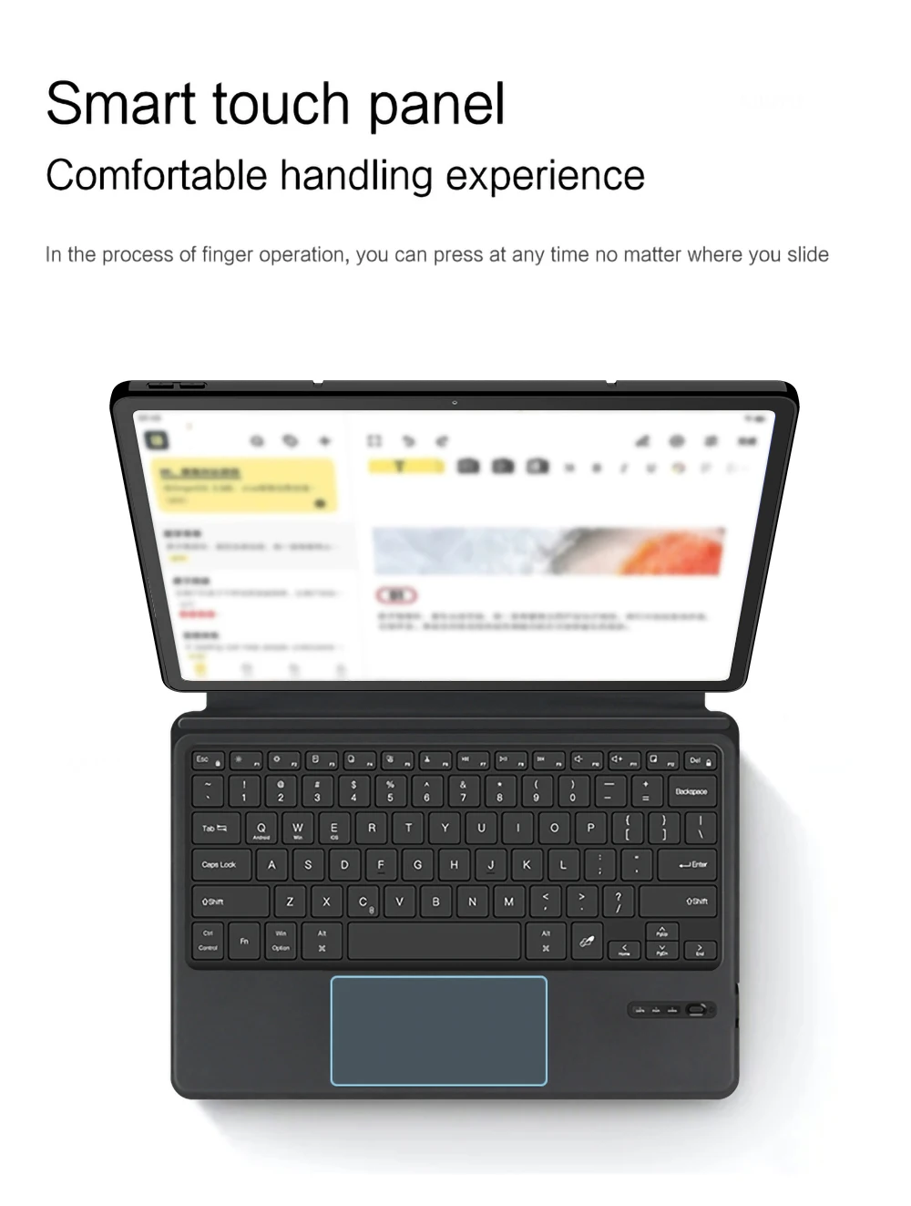 Smart Touchpad Magic Keyboard For Lenovo Xiaoxin Pad Pro 12.7 12.7inch TB-375FC Case Wireless Keyboard with Stand Holder