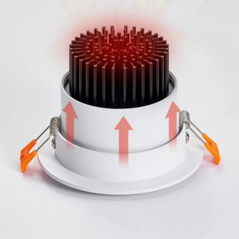 Embedded LED Downlight Angle Adjustable 5W7W9W12W15W20W COB Anti-Glare Dimmable Ceiling Light Spotlights CRI＞92 high-performance led downlight recessed ceiling spotlight ceiling lamps