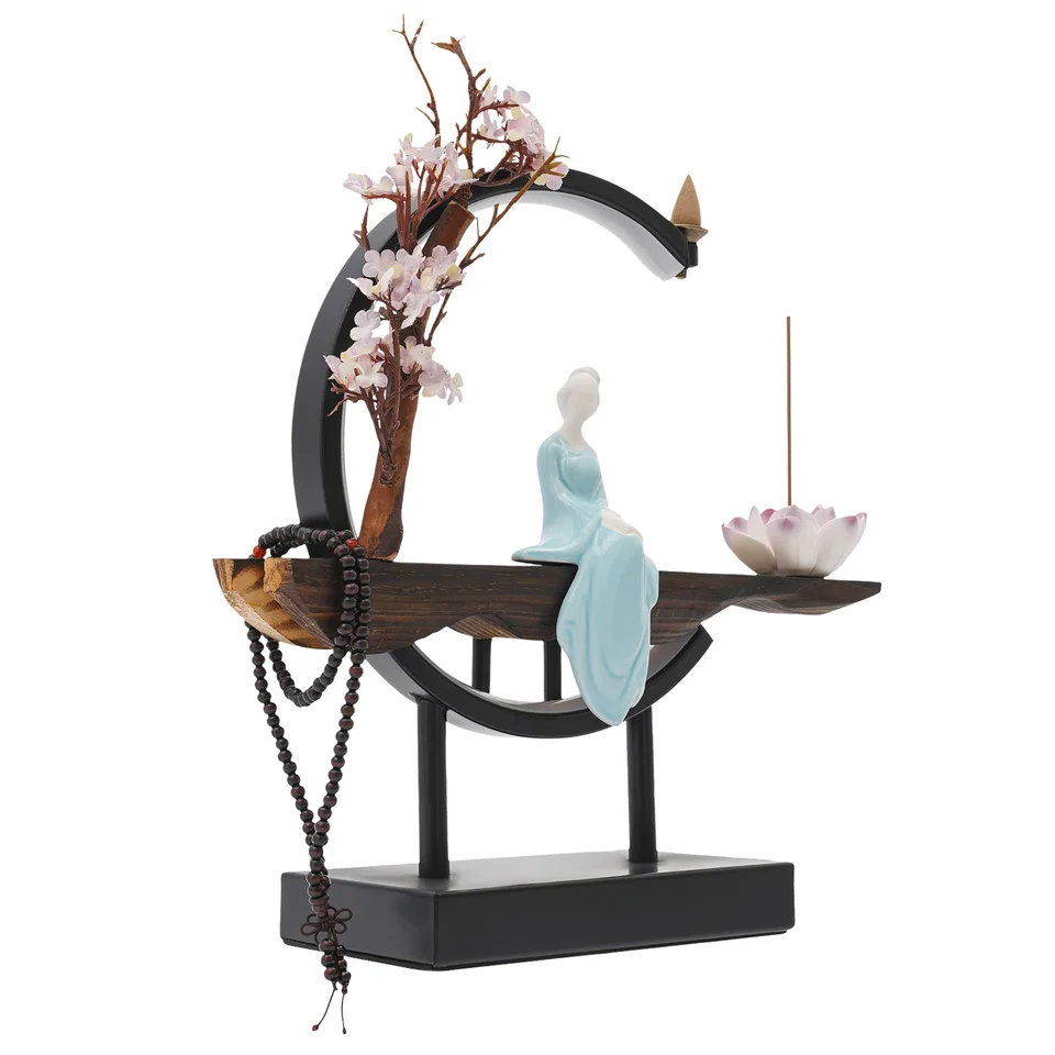 Elegant Backflow Incense Burner for Relaxation