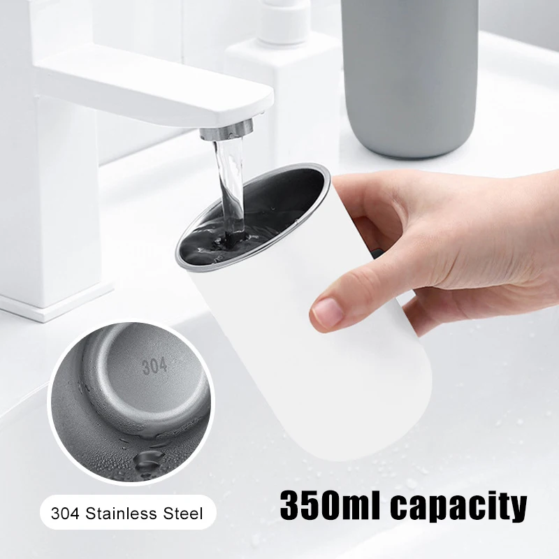 Magnetischer Trinkbecher aus Edelstahl 304 zur Wandmontage, belüftet, mit umgekehrter Aufhängung, Mundspülbecherhalter_voghion.com