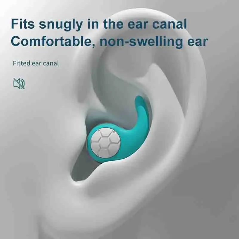 Soft Silicone Earplugs with Noise Cancellation, Earplugs for Sleeping,Waterproof, Comfortable To Wear, Suitable for Swimming