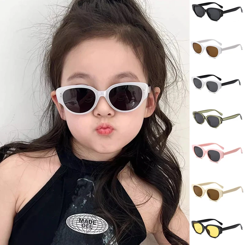 Fashion Children Sunglasses Kids Sunglasses Cat's Eye Sunglasse Retro Boys Girls Eyeglasses Cute Baby Shade Eyewear UV400