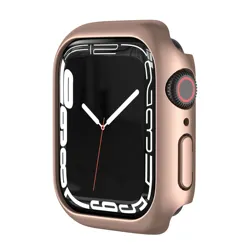 Premium Protective Bumper Cover for Apple Watch with Screen Protector (Bright rose)