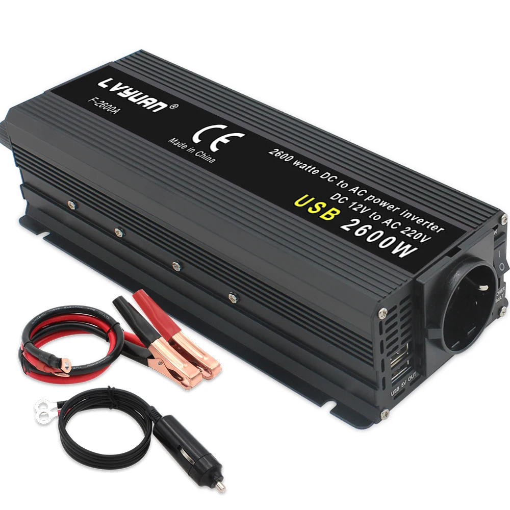 Tranfo convertisseur 12 220 1500W EM power inverteur