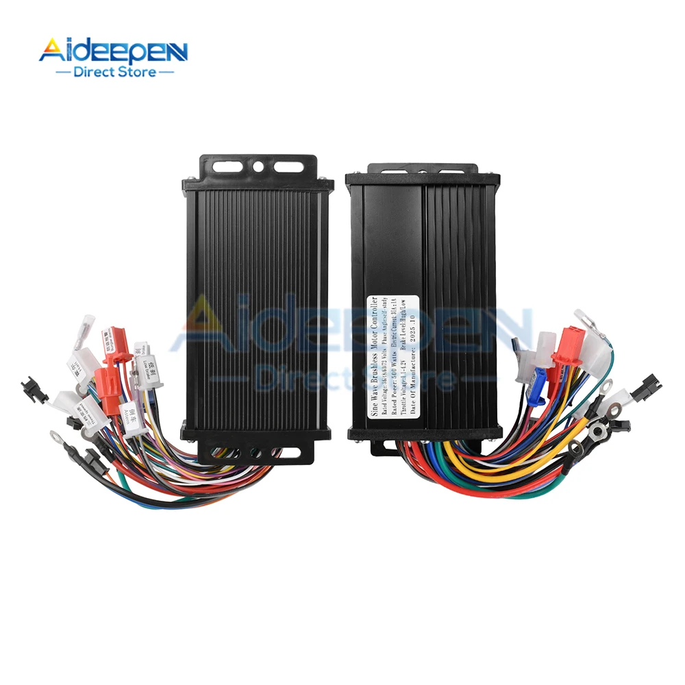 Controller a Onda Sinusoidale 500W 36V-72V Brushless 30A con 3 Velocità Regolabili, Retromarcia, Cruise Control, Antifurto e Freno Alto/Basso per Scooter Elettrico - immagine 5