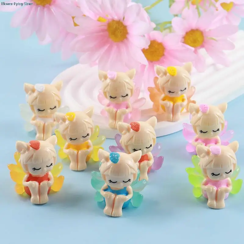 

1 шт. мультяшная Смола светящаяся девятихвостая искусственная Автомобильная декорация ручной работы Diy брелок-подвеска