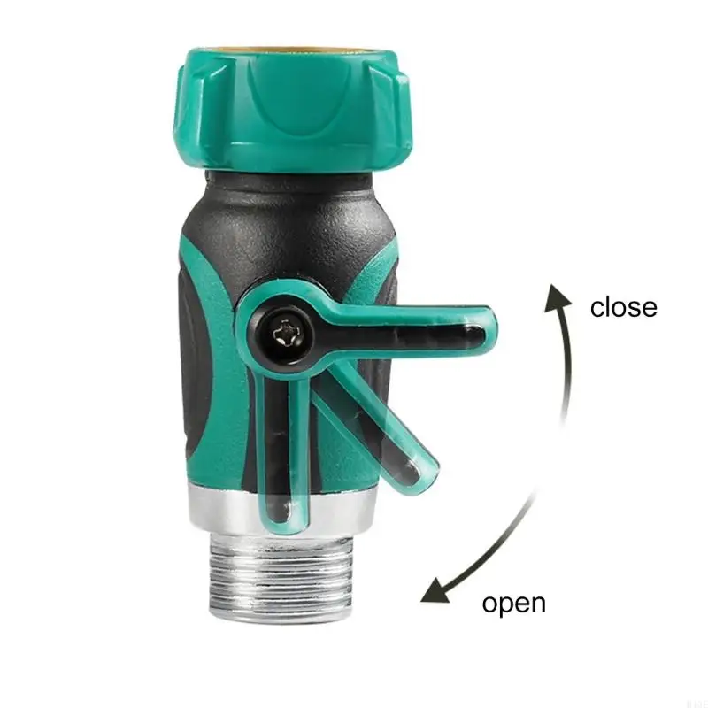 Portable Sturdy Plastic Water Hose Shut Off Valves Set for Rain Barrels With 3/4" Thread and Pipeline Tape Daily Use