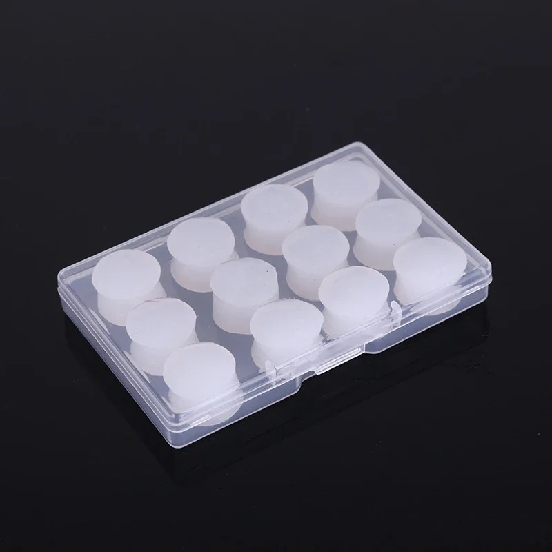 Silicone Ear Plugs Noise Reduction Sleep Anti Canceling Sound Insulation Earplug Protection Sleeping Reusable 6/12PCS silicone earplugs foam earplugs