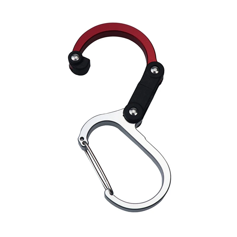 Description Picture 5 of itemCarabiner Hybrid Gear Clip Rotating Hook Strong Clips Camping Hiking Travel Backpack Mountain Climbing Outdoor Accessories