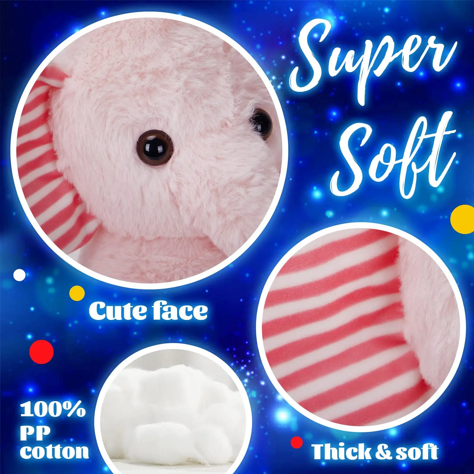 25cm Pink Elephant Luminous Plush Toys Birthday Gifts LED Light Glow Stuffed Animals for Girls Kids Sleeping Toy Pillow plush toy