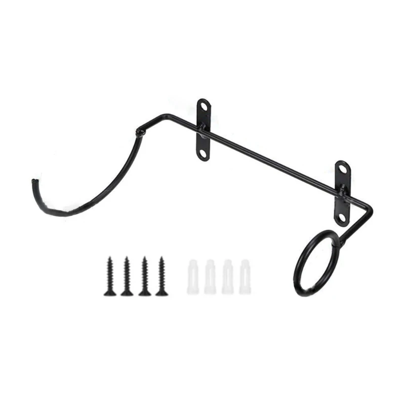 E8BD Wall Mounted Wine Racks Iron Wine Bottle Display Holder Rack Hanging Rack Beverage Liquor Bottles Storage wine glass holder rack