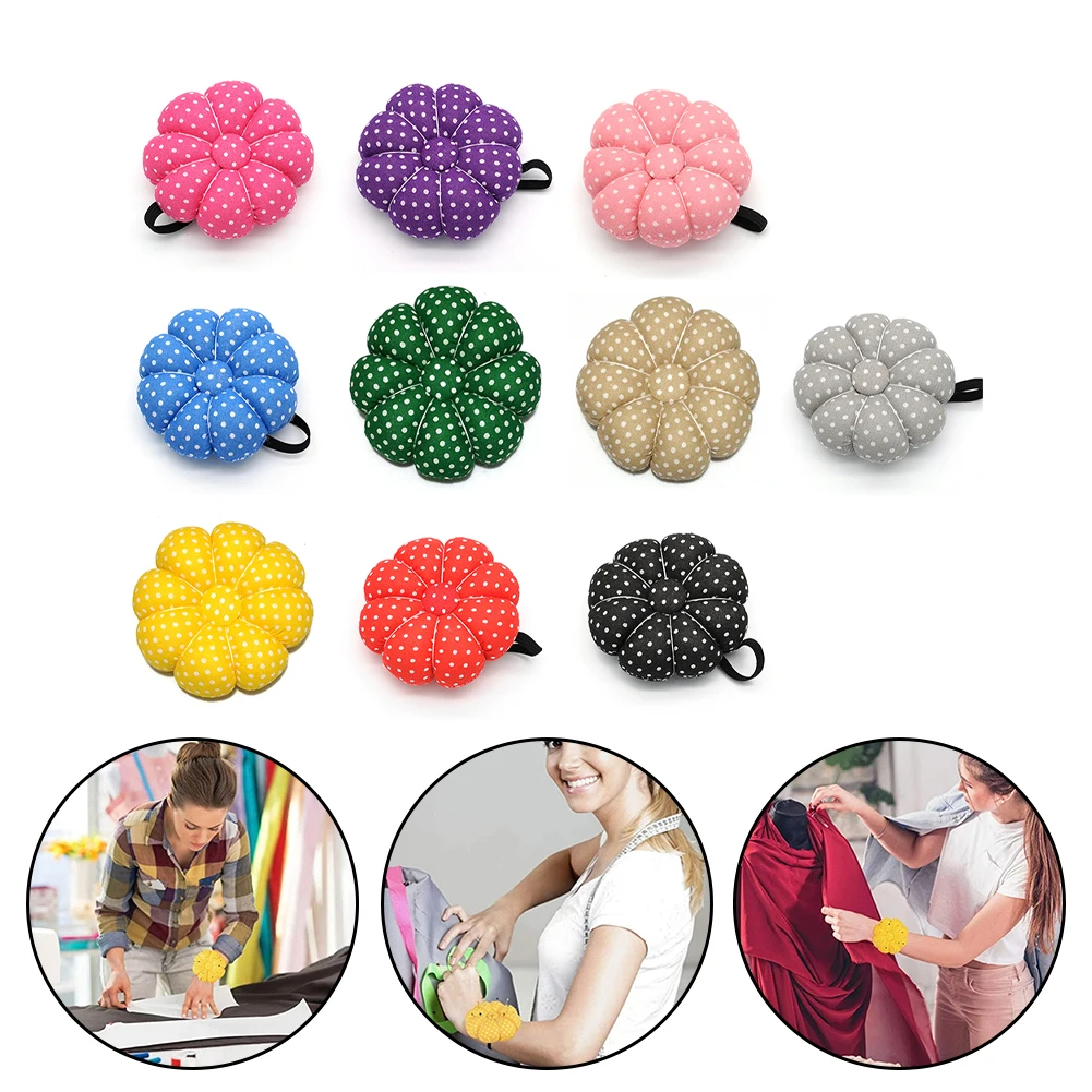 

Pumpkin Spherical Needle Pad Wrist Guard Sewing Needle Pad Diy Sewing Supplies DIY Apparel Sewing Supplies