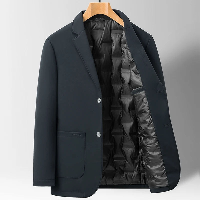 Chaqueta De Plumón De Pana Suelta Para Hombre Tendencia De Moda