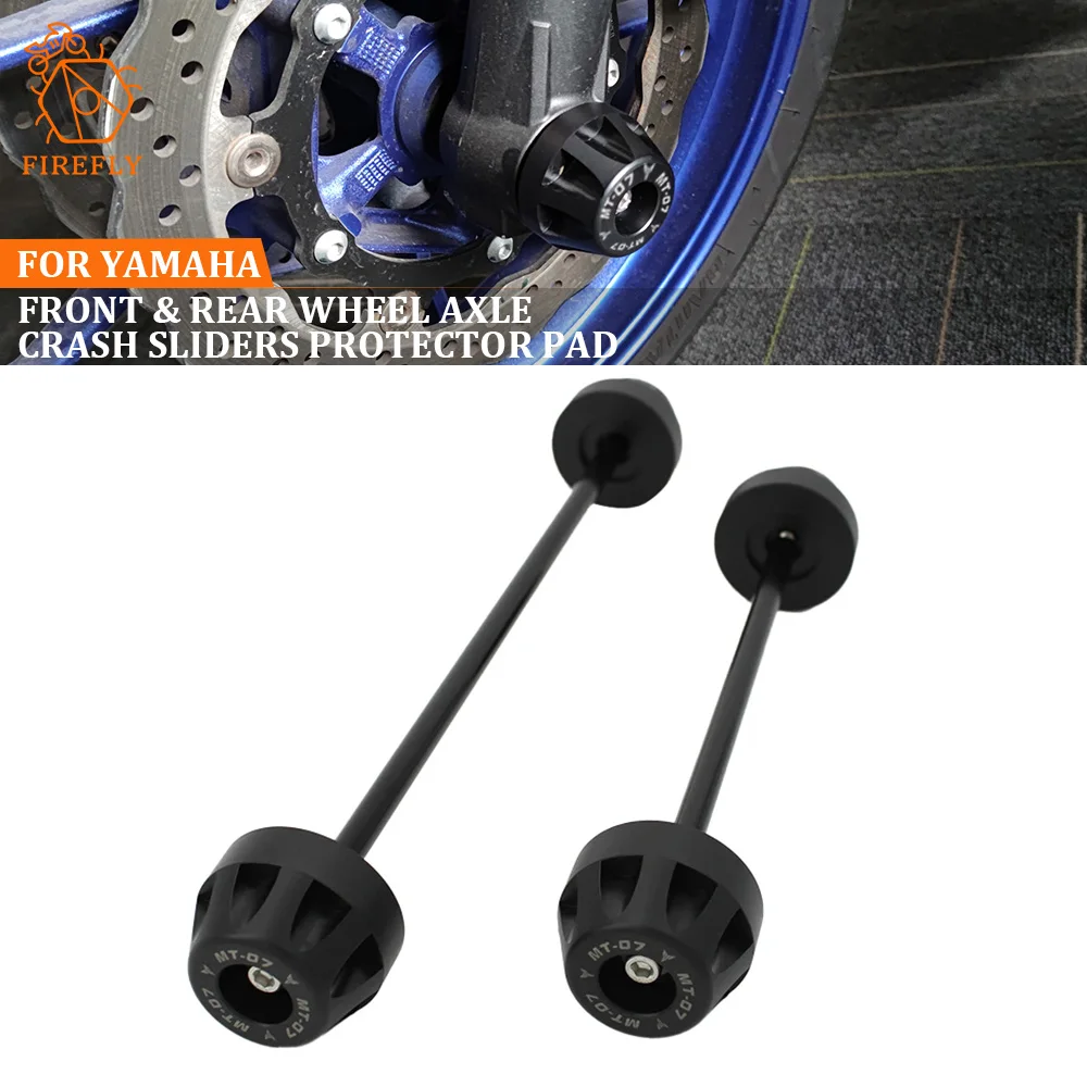 

Fit For Yamaha MT-07 MT07 FZ-07 FZ07 2014-2022 Motorcycle Stand Screw Swingarm Spool Front Rear Wheel Axle Fork Crash Slider