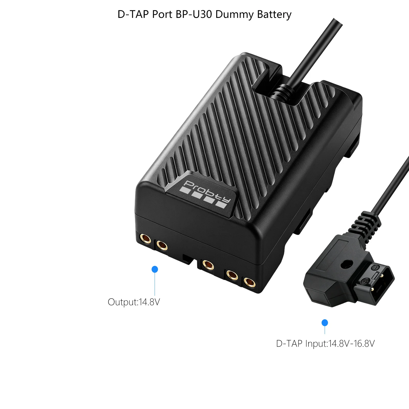 BP U30 U60 U90 XDCAM EX PMW 100 150 160 200 PMW EX1 EX3 Z280 EX280용 BP-U30 더미 배터리 D-TAP/TYPE-C 포트 전원 어댑터