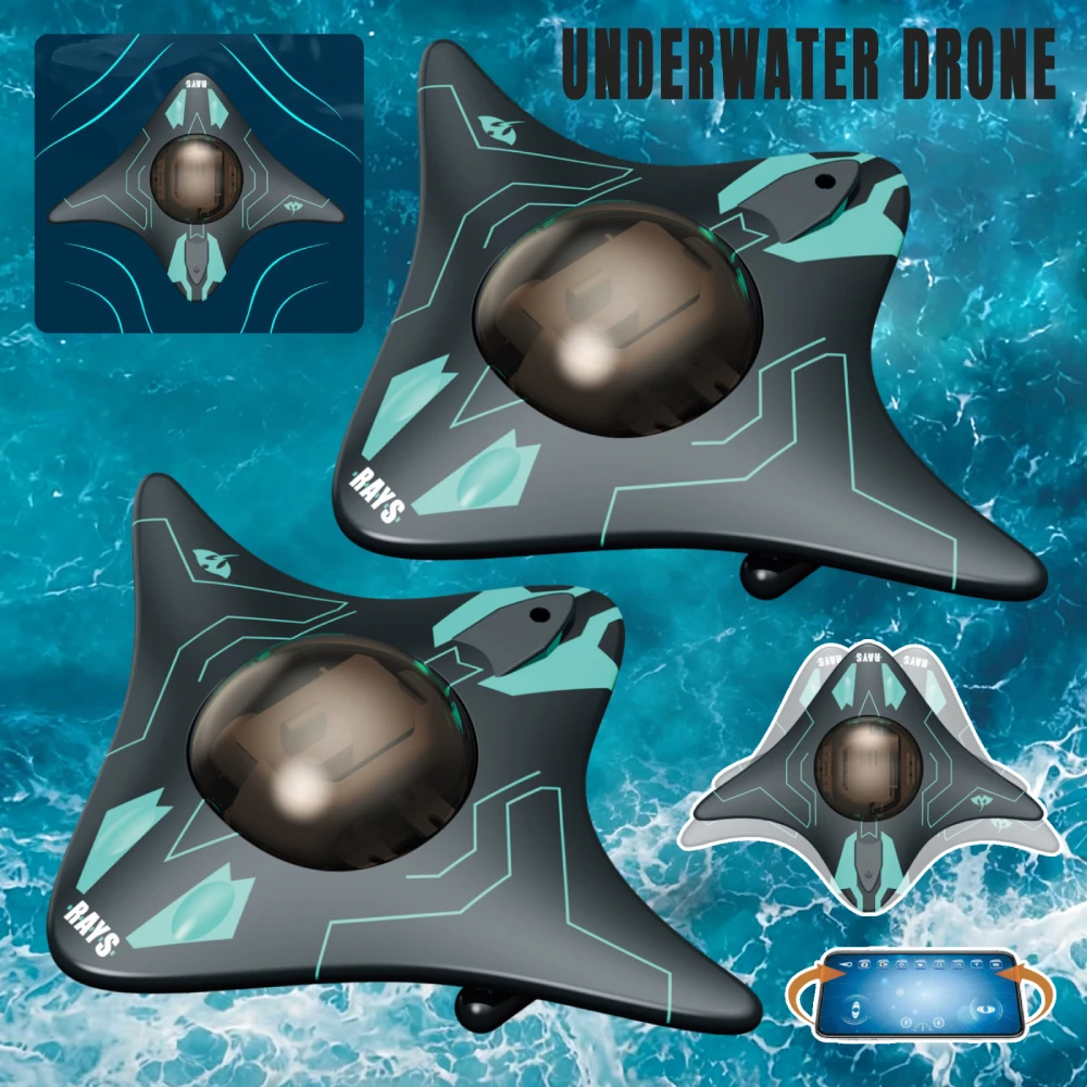 Bateau RC aquatique lumineux naviguant de nuit sur une piscine éclairée
