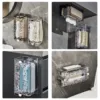 Suction Cup Tissue Box High Capacity Tissue Box Suitable Waterproof Designer Ripple Tissue Box Bathroom Kitchen Tissue Storage 3
