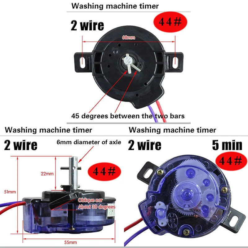 TIMER BITRON-C PER LAVATRICE MECCANICA ITWASH SANGIORGIO 5-7-8KG 39501011600