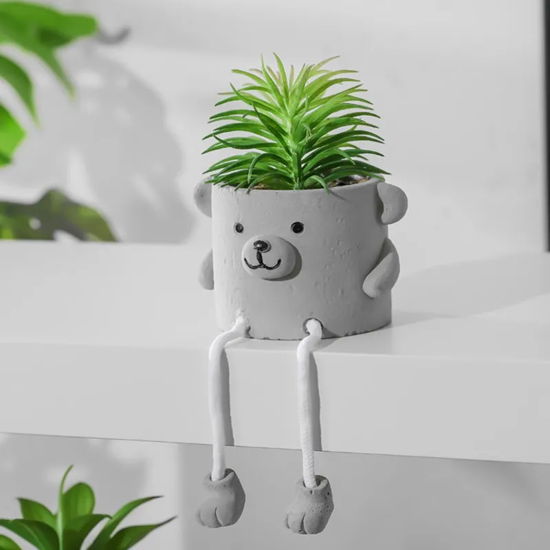 Plantas Suculentas Artificiales Con Macetas - 2 Unidades, Diseño Colgante, Decoración Hogar U Oficina