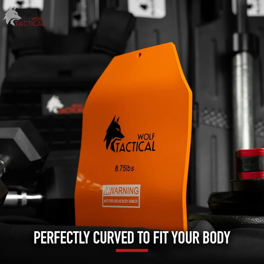 Curved Weight Vest Plates – 8.75 Pairs – Contoured Ergonomic Fit – WODs, Strength Training, Running, Heavy Workouts