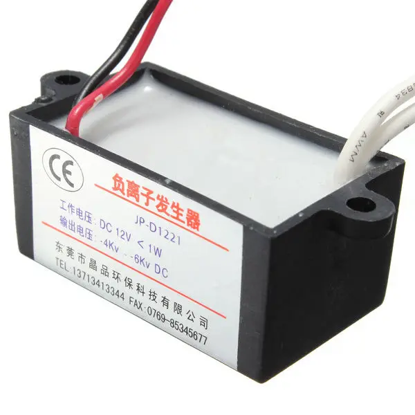 DC 12V Air Purifier Ionizer Negative Ion Anion Generator Purifier Cleaner Car
