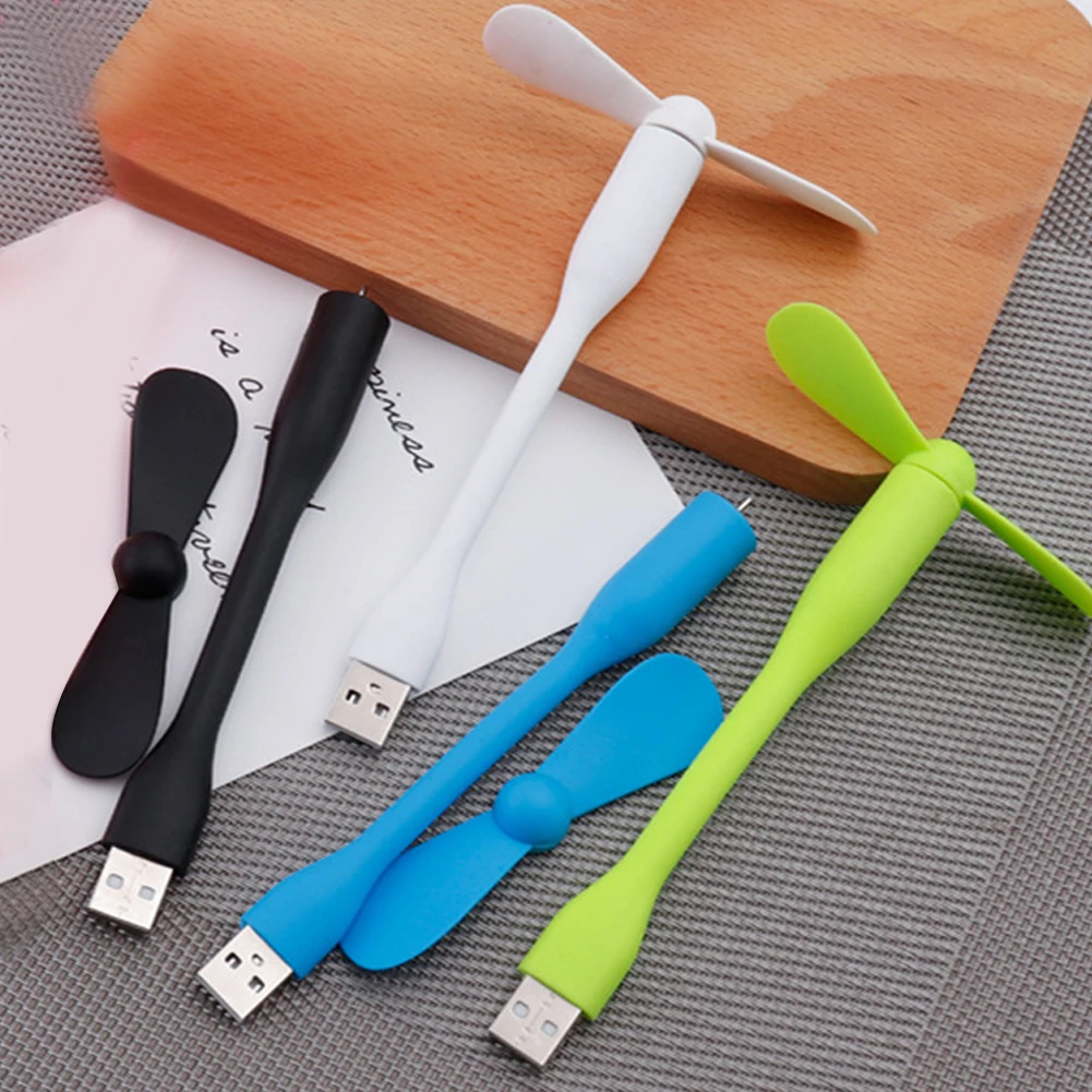 Compact USB Mini Fan - Flexible Portable Cooling Solution for Laptops and Mobile Devices