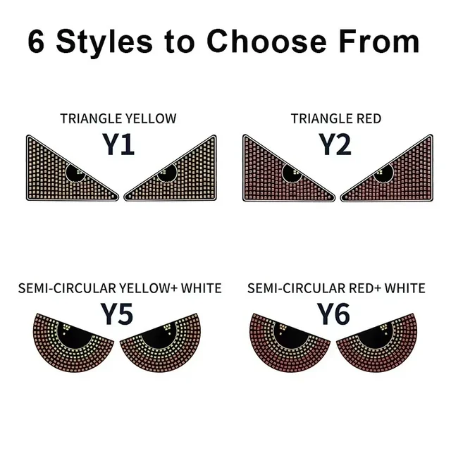 Luz LED de ojos malos, luces de señal para vehículo * COMPRA INTERNACIONAL * 2 Luz LED de ojos malos, luces de señal para vehículo * COMPRA INTERNACIONAL * 2