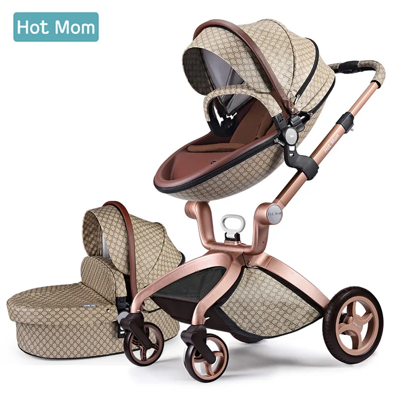 HZPXSB 3 sur 1 Poussette bébé Nouveau-né élevé Paysage de Luxe Chariots de  Luxe à Deux Voies bébé Pram léger Pliant en Cuir PU (Color : Gray 3 in 1) -  Boutique en ligne 100% fiable.