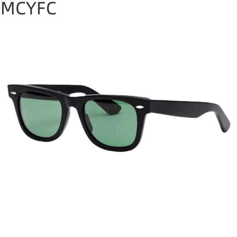 

MCYFC Western Trend Sunglasses for Men Acetate Material and Glass Lens Square Driving UV400 2023 Out Door Sun Glasses for Women