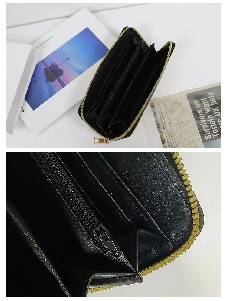 Custom PU Leather Zip-around Wallet 4 | Custom PU Leather Zip-around Wallet 4