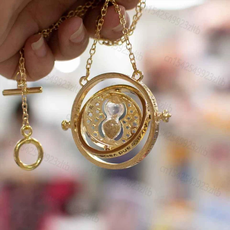 Harries Collana Spilla Bracciale Anello Time Turner Clessidra Potter Magic School Badge Chain Pins Choker Accessori Per Gioielli Regalo