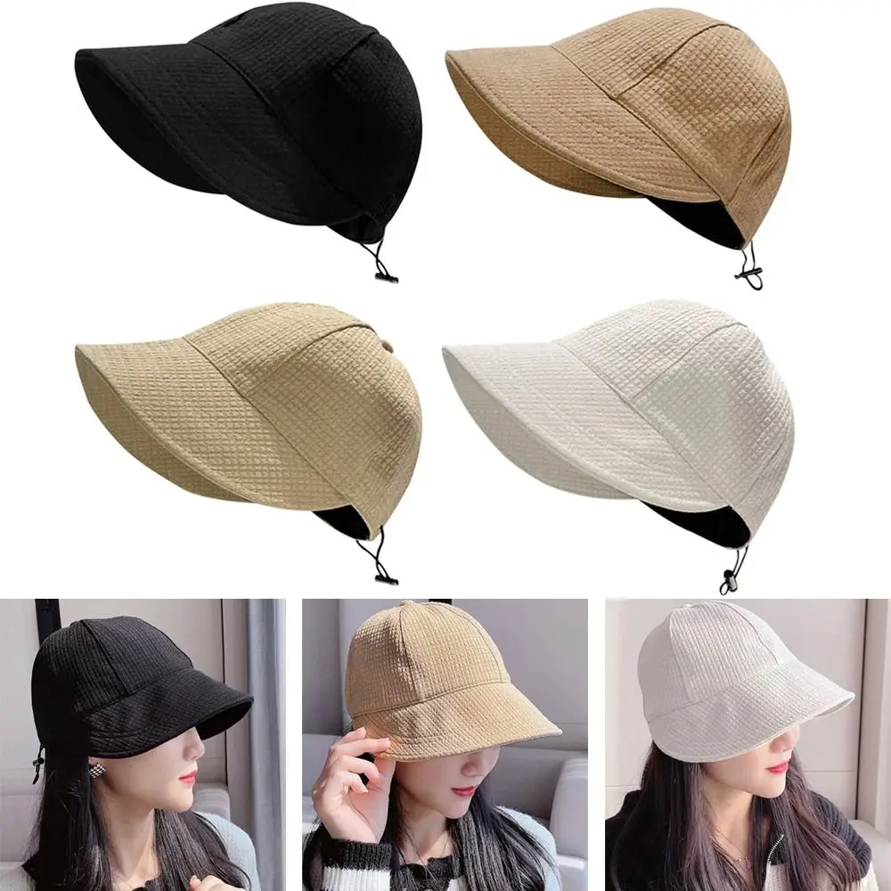Women Summer Sun Hat Bucket Hats for Women Men Outdoor Beach Adjustable Sun Visor Hat Foldable Fisherman Cap