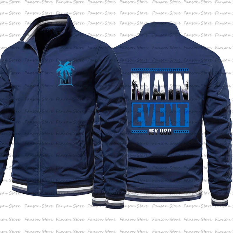 Spring and autumn 2024 New Famous Wrestler Jey Uso Men's Fighting fans Windbreaker jacket Street Sports Casual coat 2