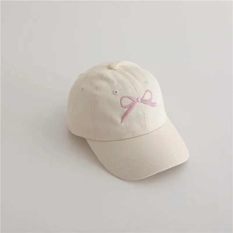 أزياء الأطفال التطريز القوس قبعات البيسبول الاطفال...