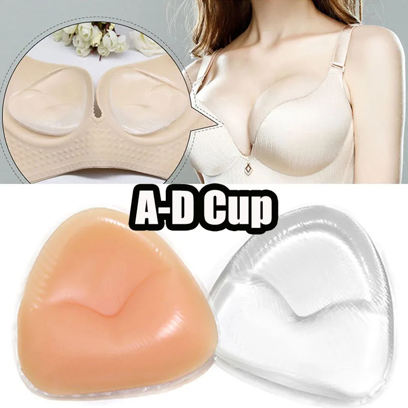 2pcs Silicone Bra Inserts Breast Pads Sticky Push-up Women Bra