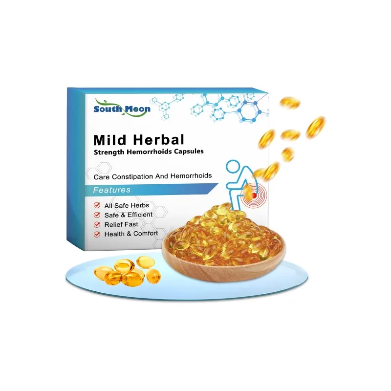 Hemorrhoids Capsules Mild Herbal Strength Repair Internal External Hemorrhoid Nourishing Body Skin Soothing Dry Care