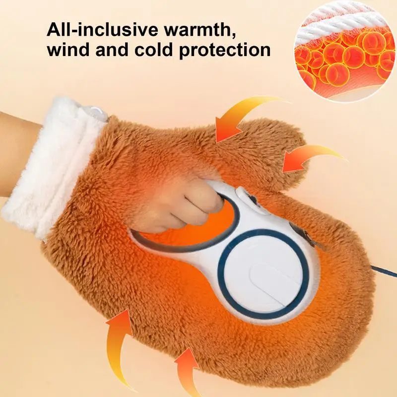 Gants thermiques d'hiver confortables pour hommes et femmes, mitaines de marche pour chiens, gants de marche pour amoureux des chiens