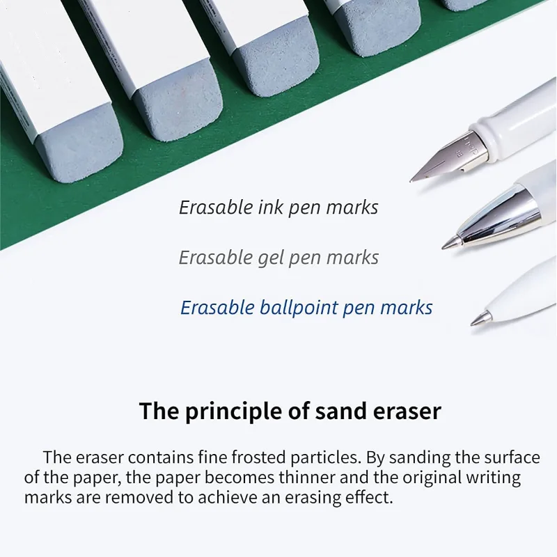 4pcs Sand Eraser,Ink Deleted,Pencil & Ink Natural Eraser
