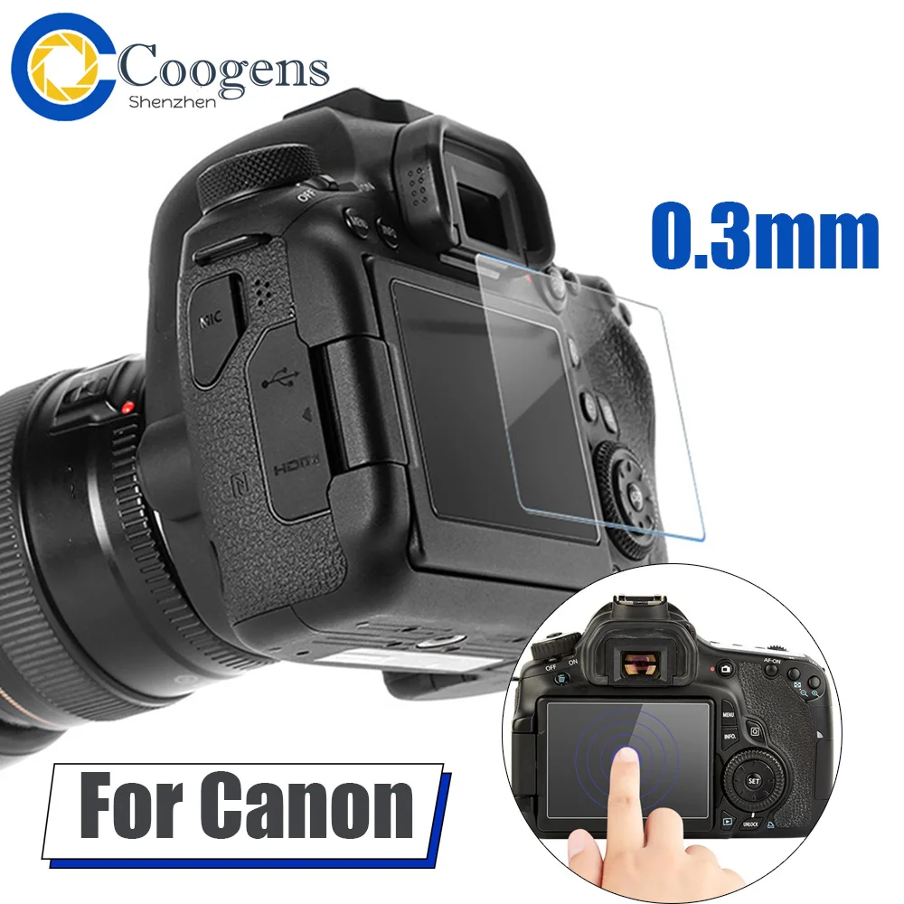 9H Lcd Camera Screen Protector Cover Pellicola In Vetro Temperato Per Canon Eos 550D 600D 650D 700D 750D 6 D2 7 D2 2 77D 800D Accessori
