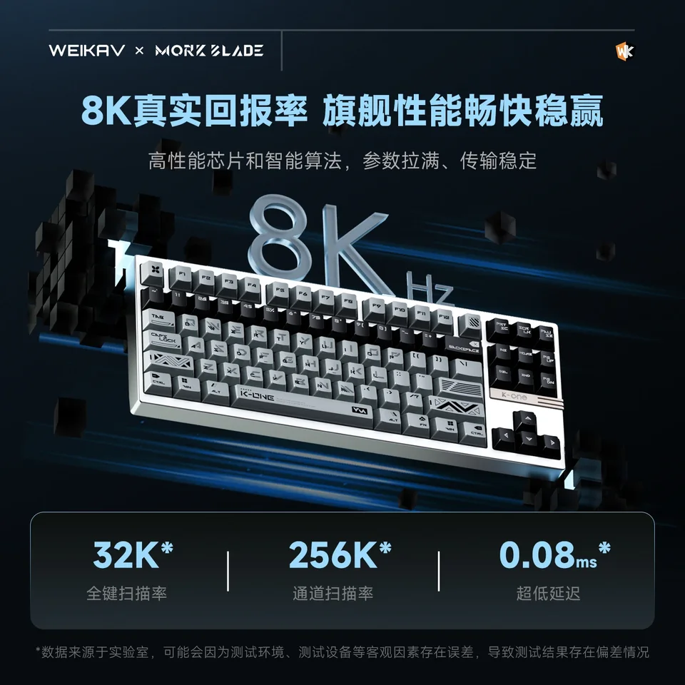 MorkBlade x Weikav K-ONE 80 シルバー Weikav x Morkblade K-ONE 80 Aluminum Magnetic HE Gaming