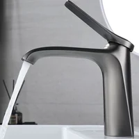 Creativity design All Copper Material Surface Plating Countertop Basin Faucet Hot And Cold Water Mixer Taps Bathroom Accessories 1
