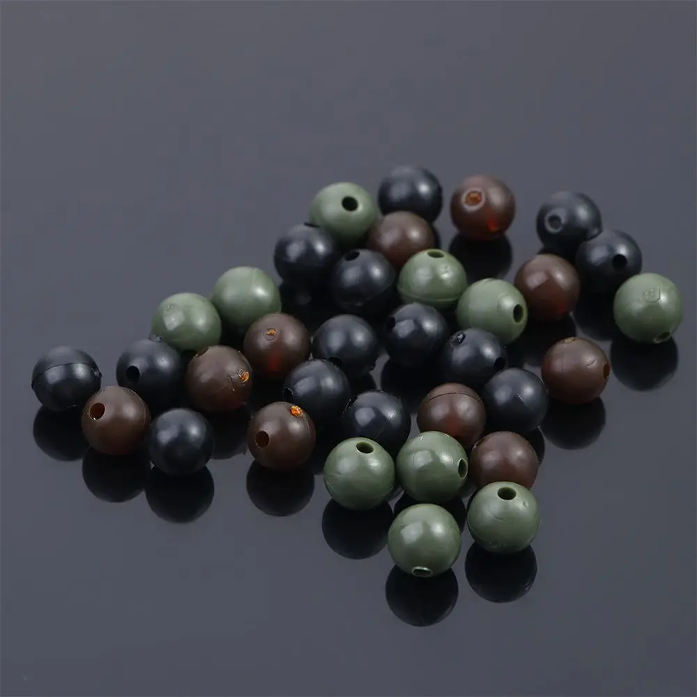 50pc Angeln Anti-kollision Bohnen Runde Silica Gel Raum Bean Stopper Fishline Anti-wicklung Perlen Karpfen pesca Angeln Zubehör – Detail 6