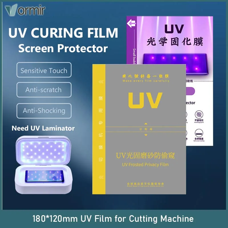 

VORMIR UV Glass Film Mobile Phone Screen Protector for Hydrogel Sheets Cutting Machine HD Matte Privacy Blueray Screenguard Film