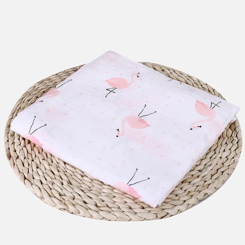 Baby Blanket Swaddle Wrap Newborn Muslin Bedding Cotton Gauze Receiving Kids Bath Towel