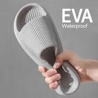 Chaussures de douche de massage à semelle souple pour hommes et femmes, pantoufles à la mode, imperméables, non ald, maison, loisirs, couples 1