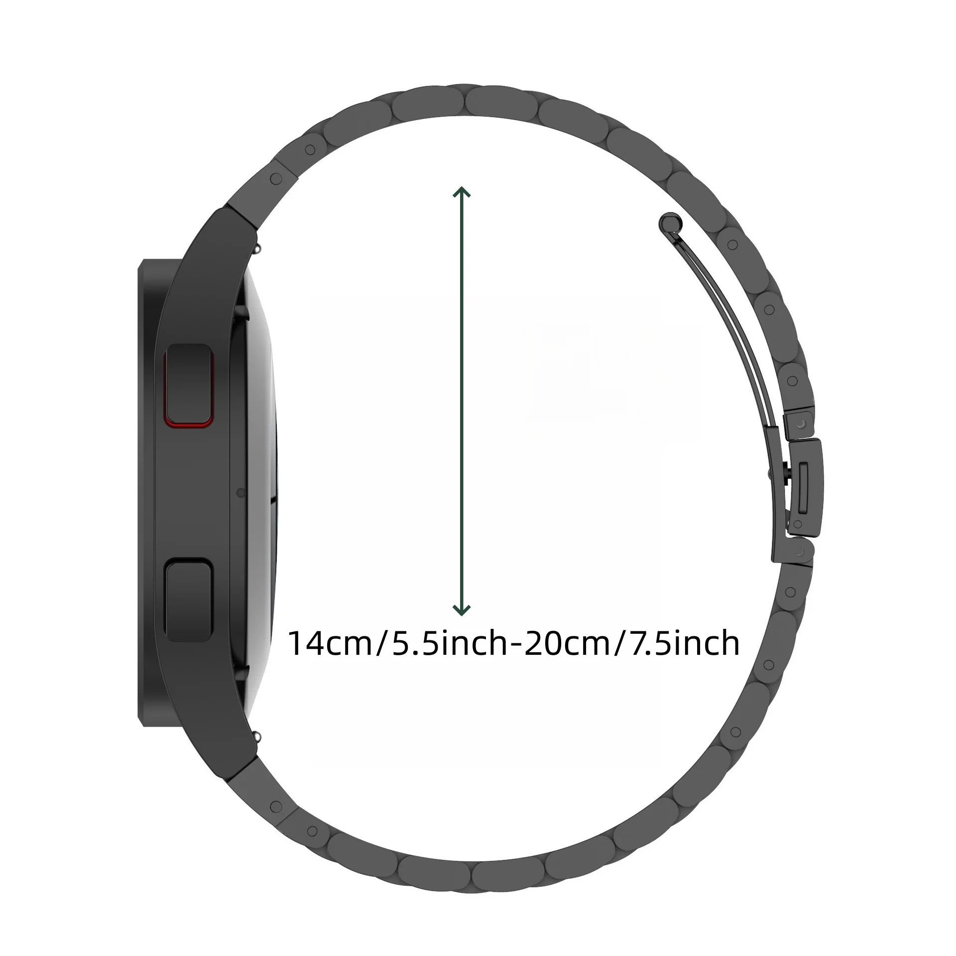 Dual-Styled Strap Set: Premium Metal and Nylon Bands