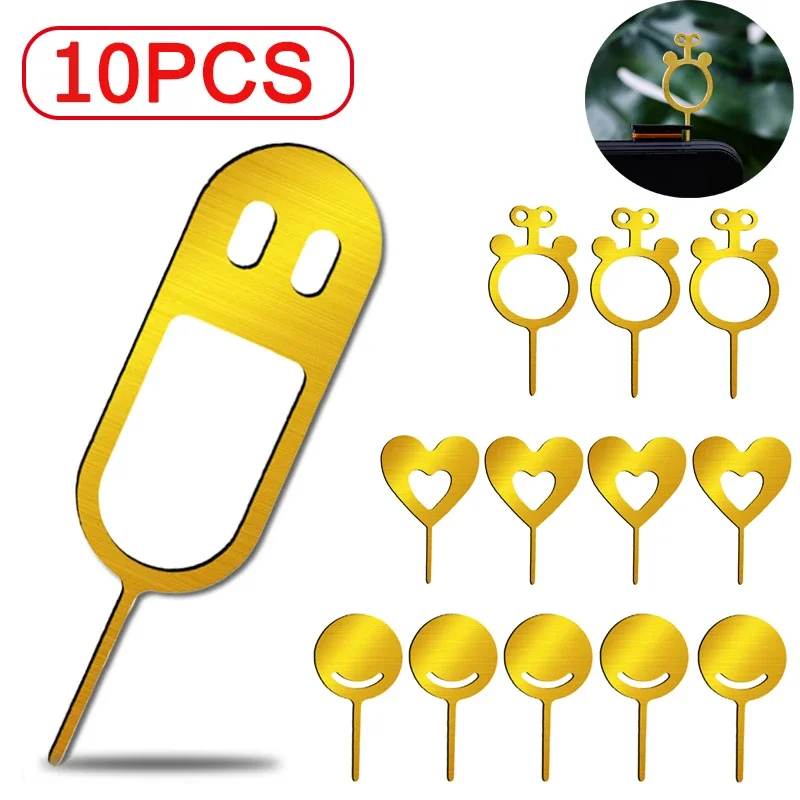 Divertente Pin Della Carta Anti-Smarrimento Per Iphone 14 13 Eject Sim Card Tray Open Pin Strumento Chiave Dell'Ago Per Samsung Xiaomi Simcard Vassoio