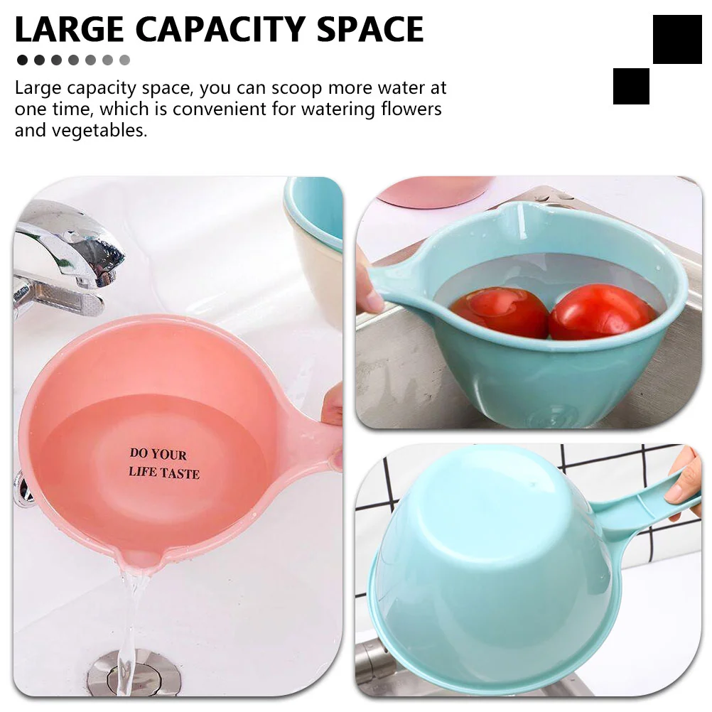 Water Scoop Water Ladle Kitchen Ladle Plastic Bucket Dipper Large Capacity Scoop For Home Garden 3 Pcs