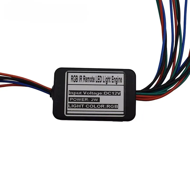 1X DC12V RGB LED Fiber Optic Light with IR Controller for Car Ceiling LED Lights